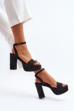 Sandále na opätkoch model 194142 Step in style – Obrázok 3