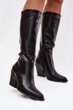 Čižmy na vysokom opätku model 221156 Step in style