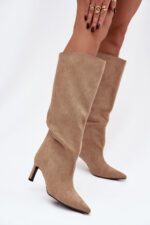 Čižmy na vysokom opätku model 222533 Step in style