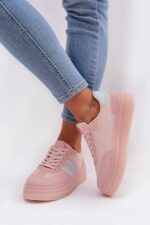 Športové topánky na platforme model 224407 Step in style – Obrázok 3