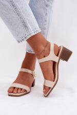 Sandále na opätkoch model 225112 Step in style – Obrázok 3