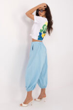 zamatové nohavice model 226230 Italy Moda