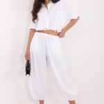 zamatové nohavice model 226234 Italy Moda