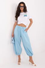 zamatové nohavice model 226230 Italy Moda – Obrázok 3
