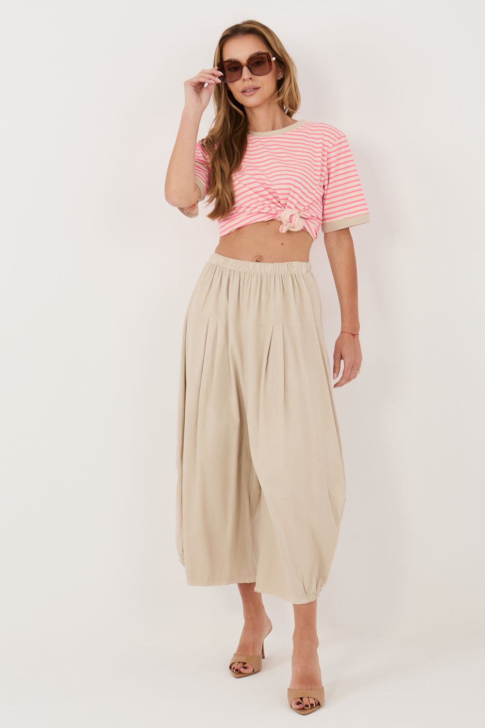 1120661 zamatové nohavice model 226450 Italy Moda – Obrázok 1