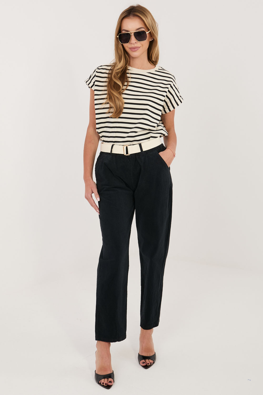 1120677 zamatové nohavice model 226456 Italy Moda – Obrázok 1