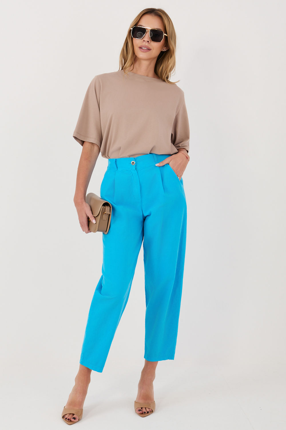 1126607 zamatové nohavice model 228357 Rue Paris – Obrázok 1